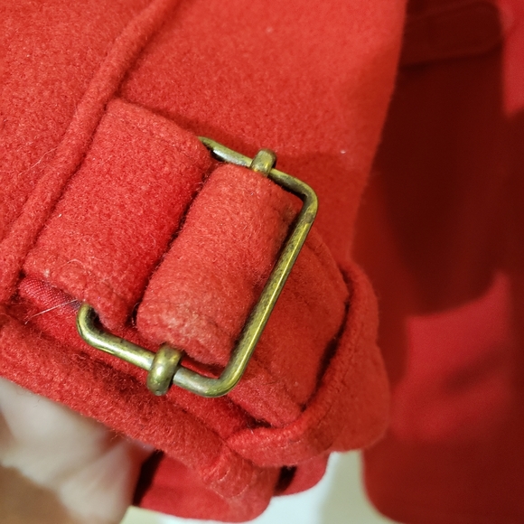 Woolrich wool coat red long coat - Picture 9 of 13